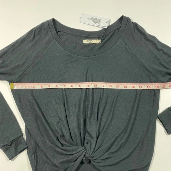 New UGG Womens Fallon Knot Front Top Black Size Small - Picture 5 of 6